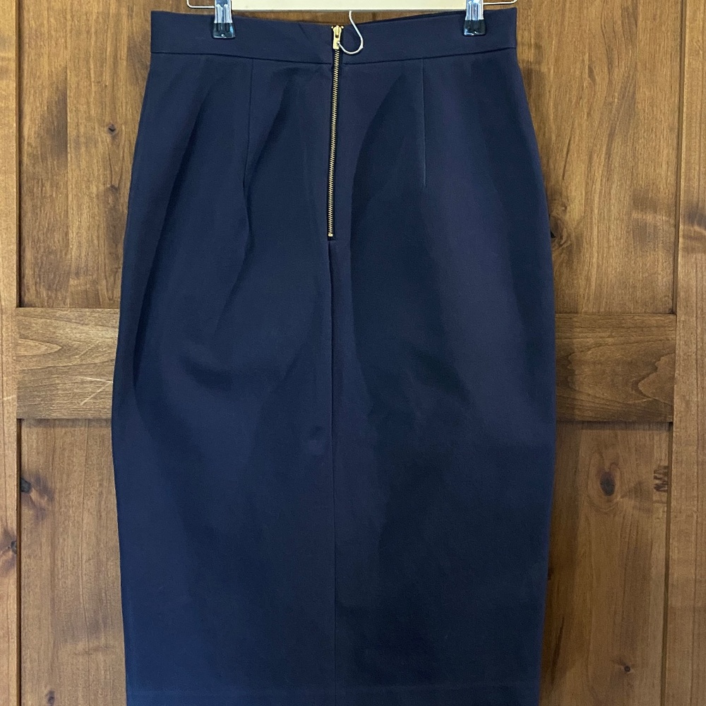 Banana Republic Navy Midi Skirt
